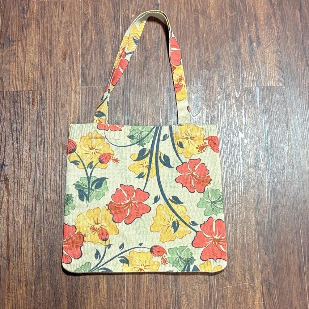 Floral Canvas Tote Bag - Picture 2 of 5